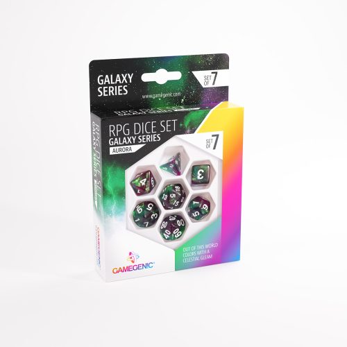 RPG DICE SET - GALAXY SERIES - Aurora