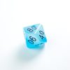 RPG DICE SET - GLOW SERIES - Icy Crumbs D00